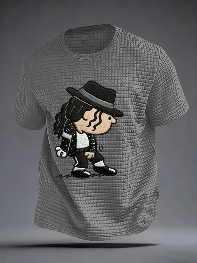 Men's Pop Music Inspired Printed Casual T-shirt