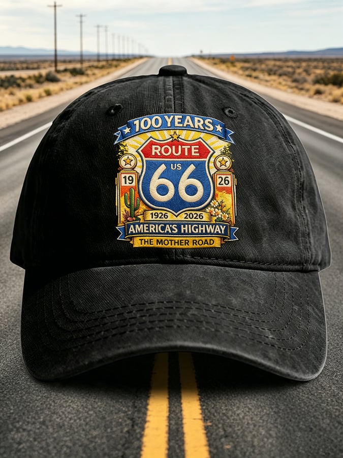Unisex Vintage USA Road Trip Printed Hat