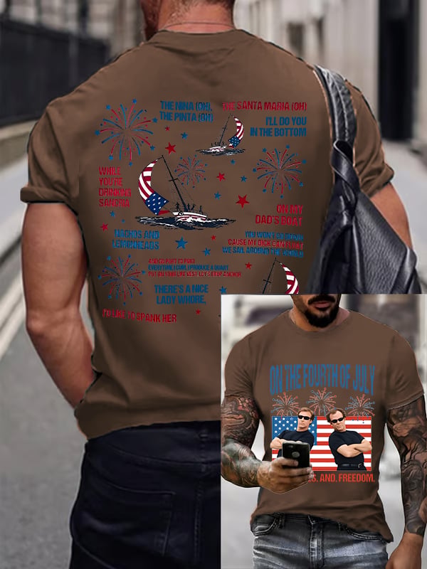 Men's ON THE FOURTH OF JULY Print T-Shirt