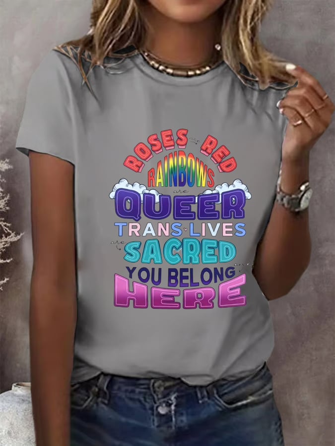 You Are Enough Kind Brave Tough Smart Strong Valued Important Capable Loved Print  T-Shirt