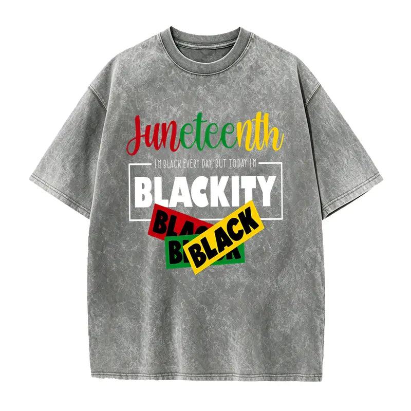 Unisex Juneteenth 1865 Washed T-Shirt