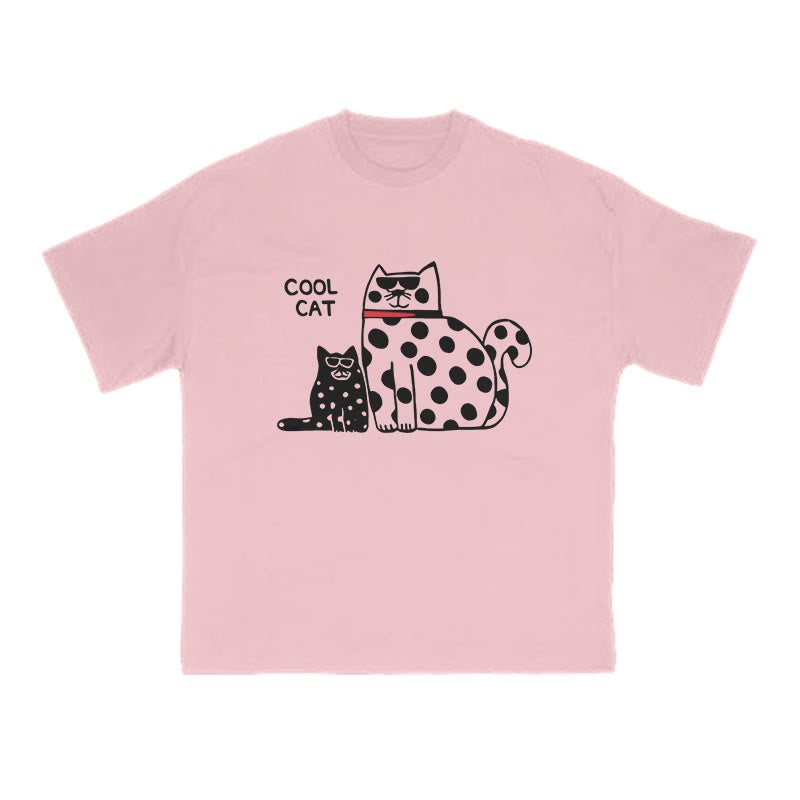 Cool Cat Print T-shirt