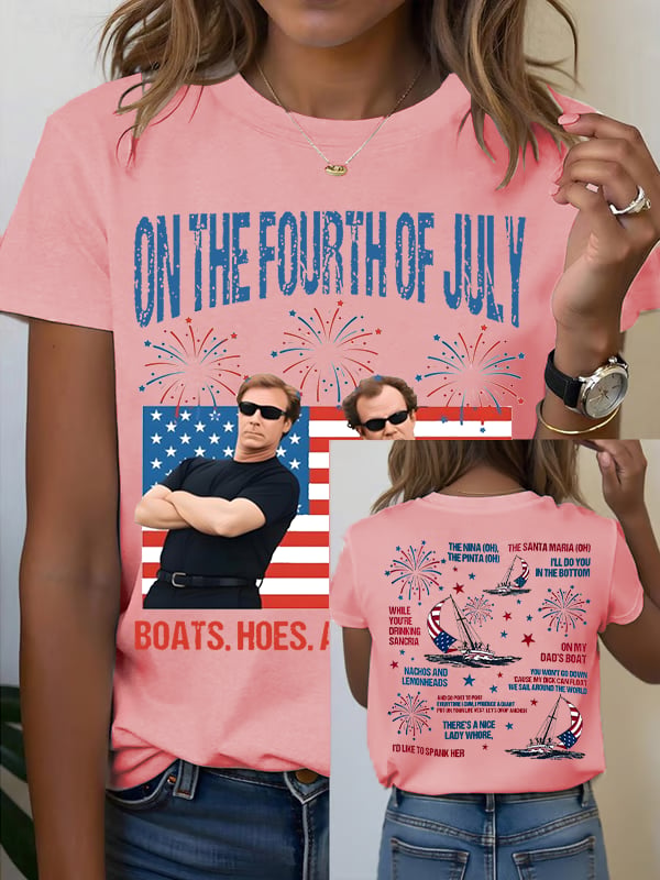 Women's  ON THE FOURTH OF JULY Print T-Shirt