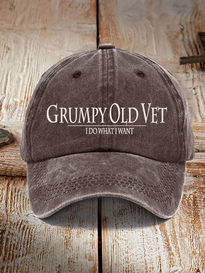 Veteran "I DO WHAT I WANT" Printed Hat