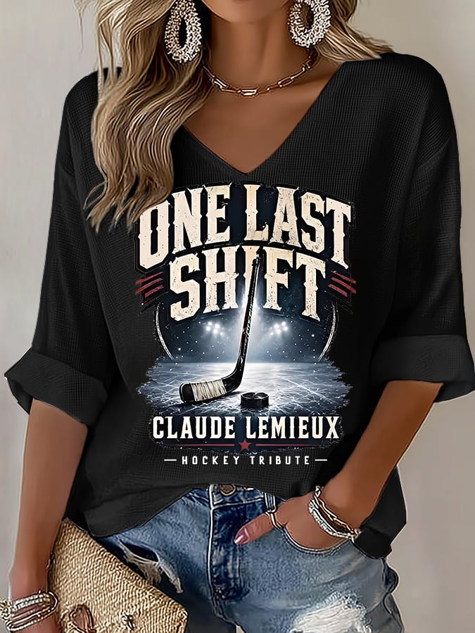 Women's  One Last Shift Shirt, Hockey Tribute T-Shirt