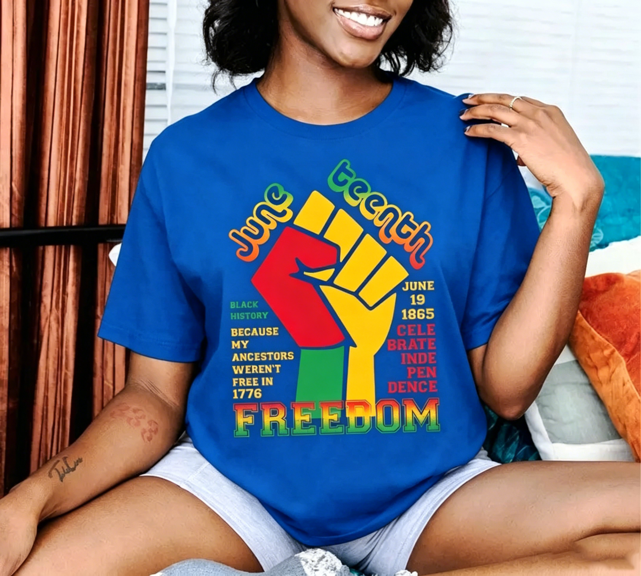 Women's Juneteenth Black Freedom 1865 T-Shirt