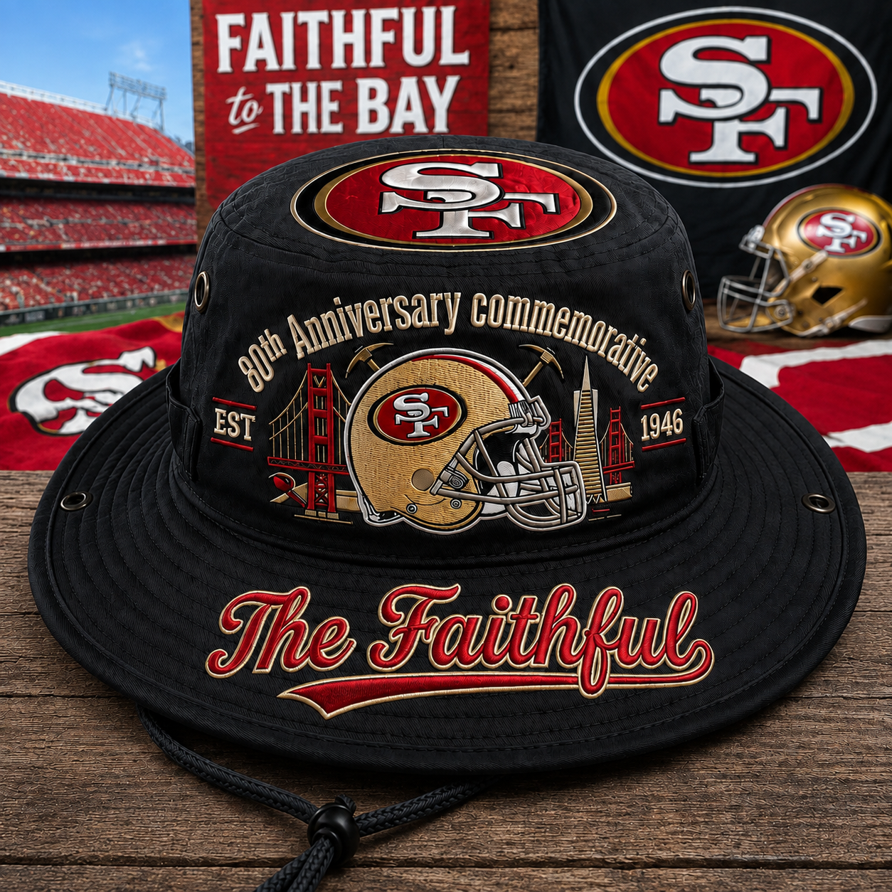 🇺🇸 Last Day Promo: 49% OFF🏈The Faithful 80th Anniversary Commemorative Boonie Hat