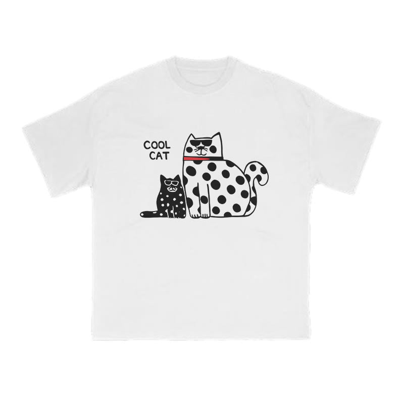 Cool Cat Print T-shirt