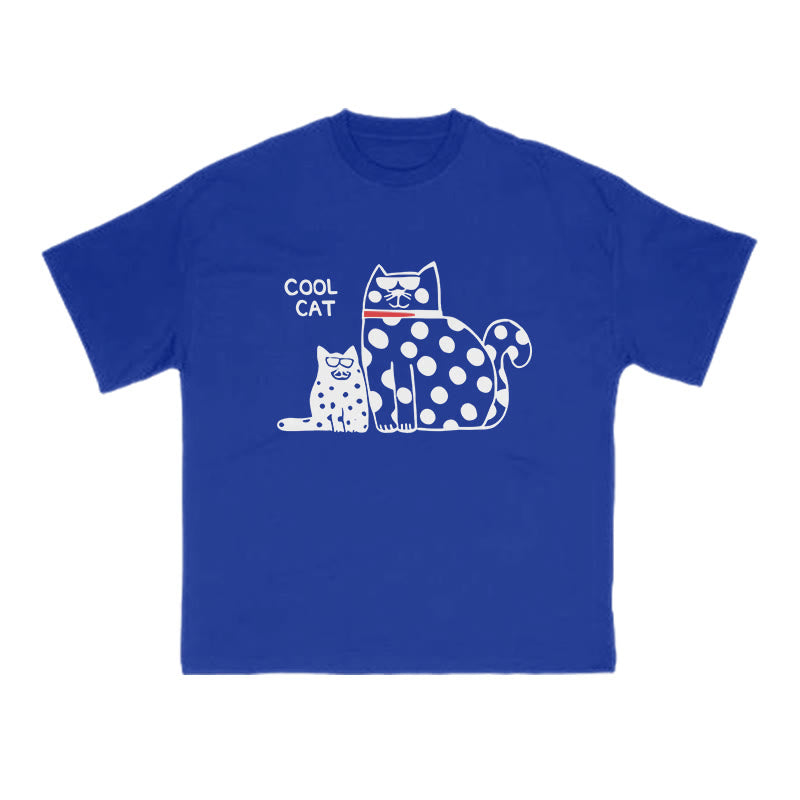 Cool Cat Print T-shirt