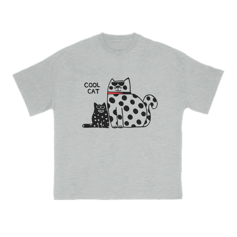 Cool Cat Print T-shirt