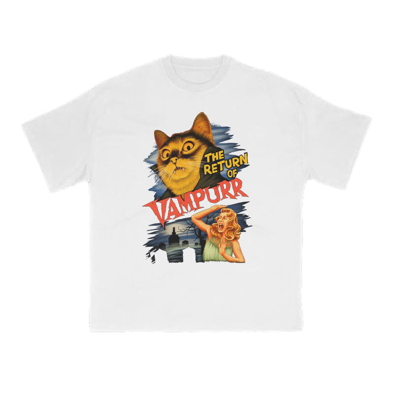 The Return Of Vampurr Cat Print T-shirt