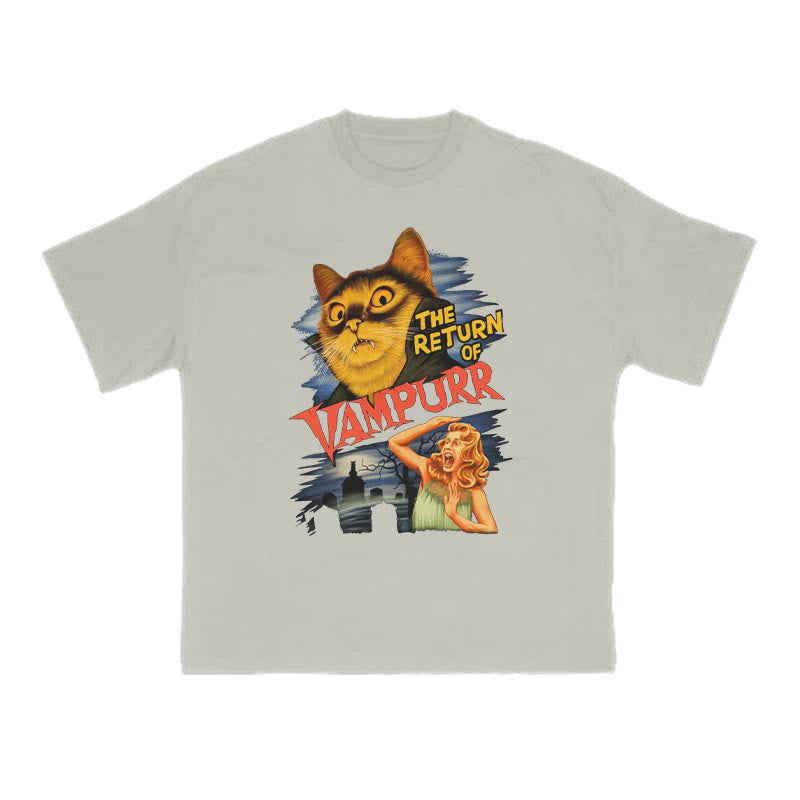 The Return Of Vampurr Cat Print T-shirt