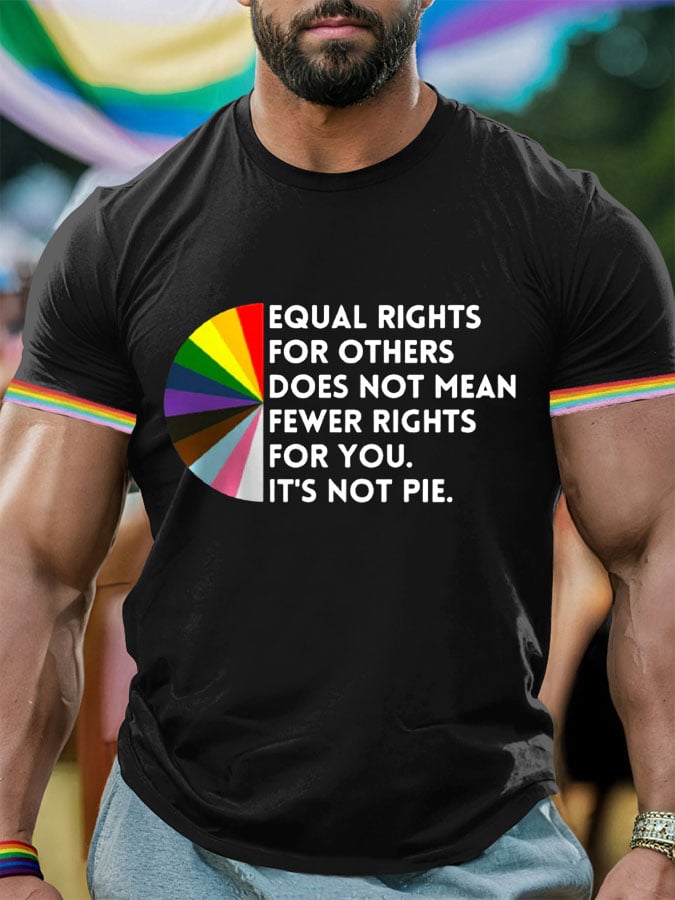 Men's Gay Month Print Casuasl T-Shirt