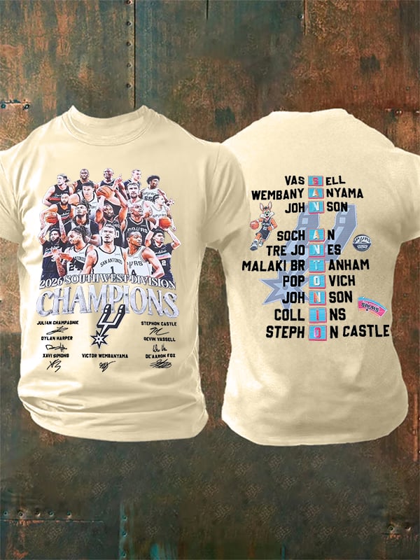 Men's CHAMPIONS Print Round Neck T-shirt
