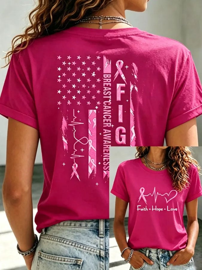 Women's Casual Print Short-Sleeve T-Shirt