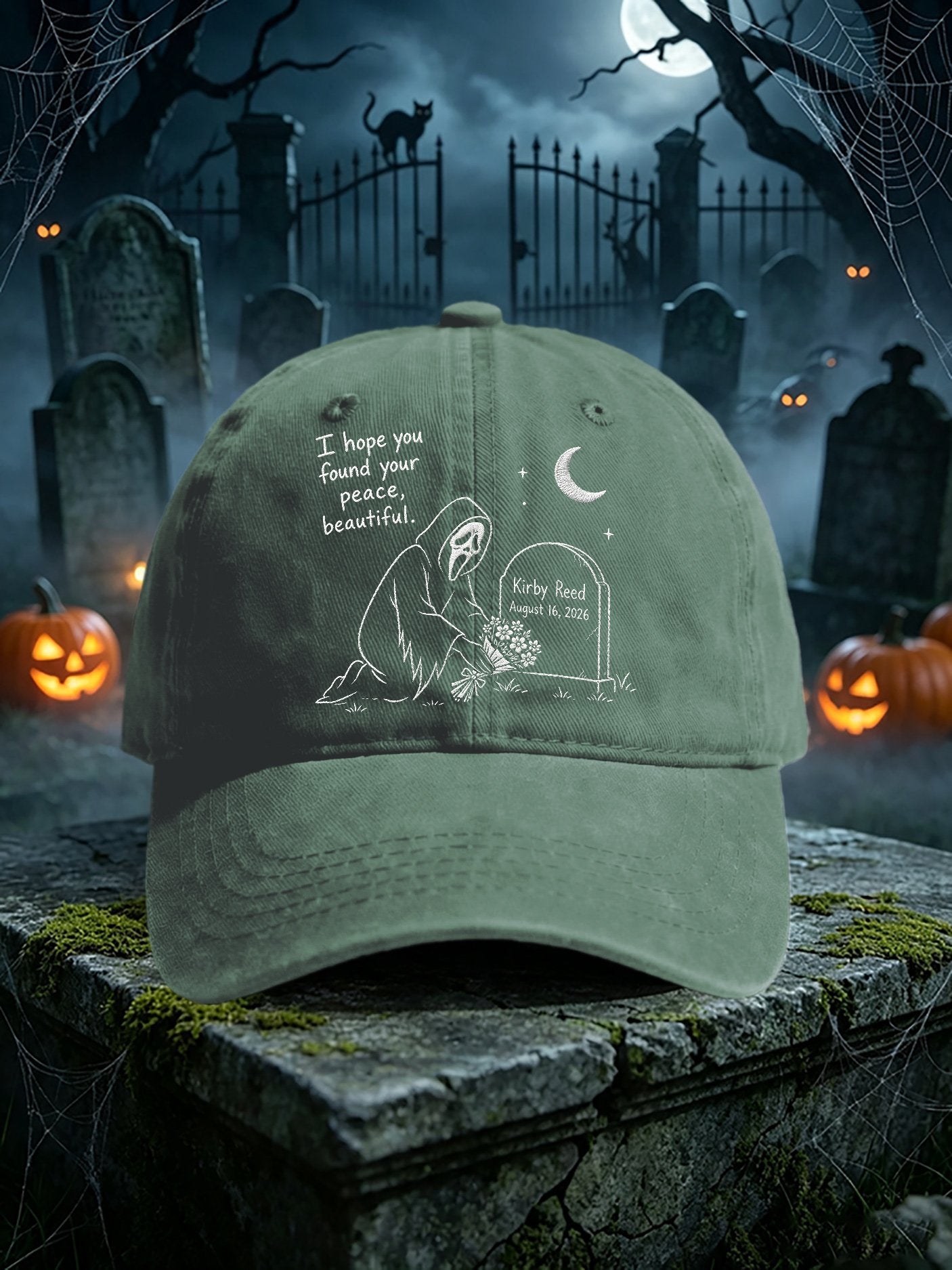 Retro I Hope You Found Your Peace, Beautiful Print Baseball Cap
