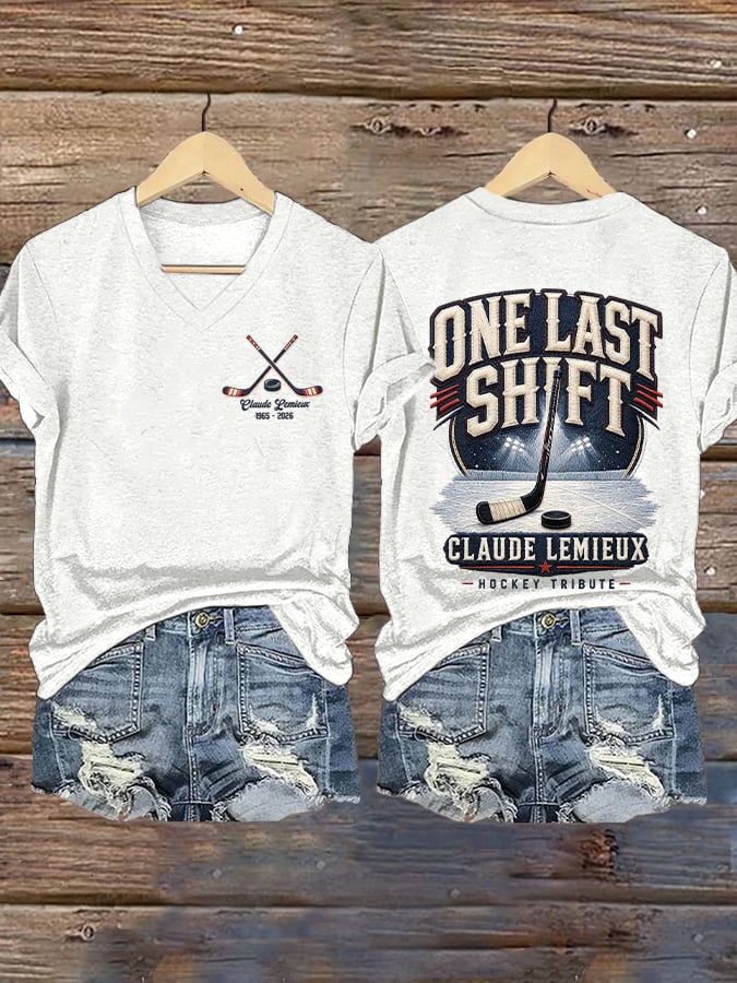 Women's Hockey Heritage Print Casual T-shirt