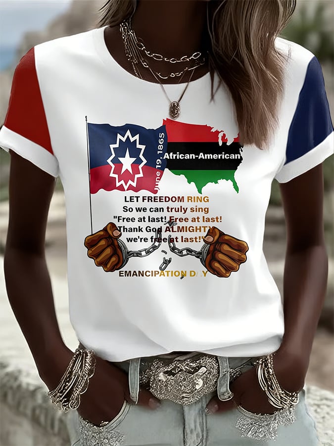 Women's Juneteenth Graphic Crew-Neck T-Shirt