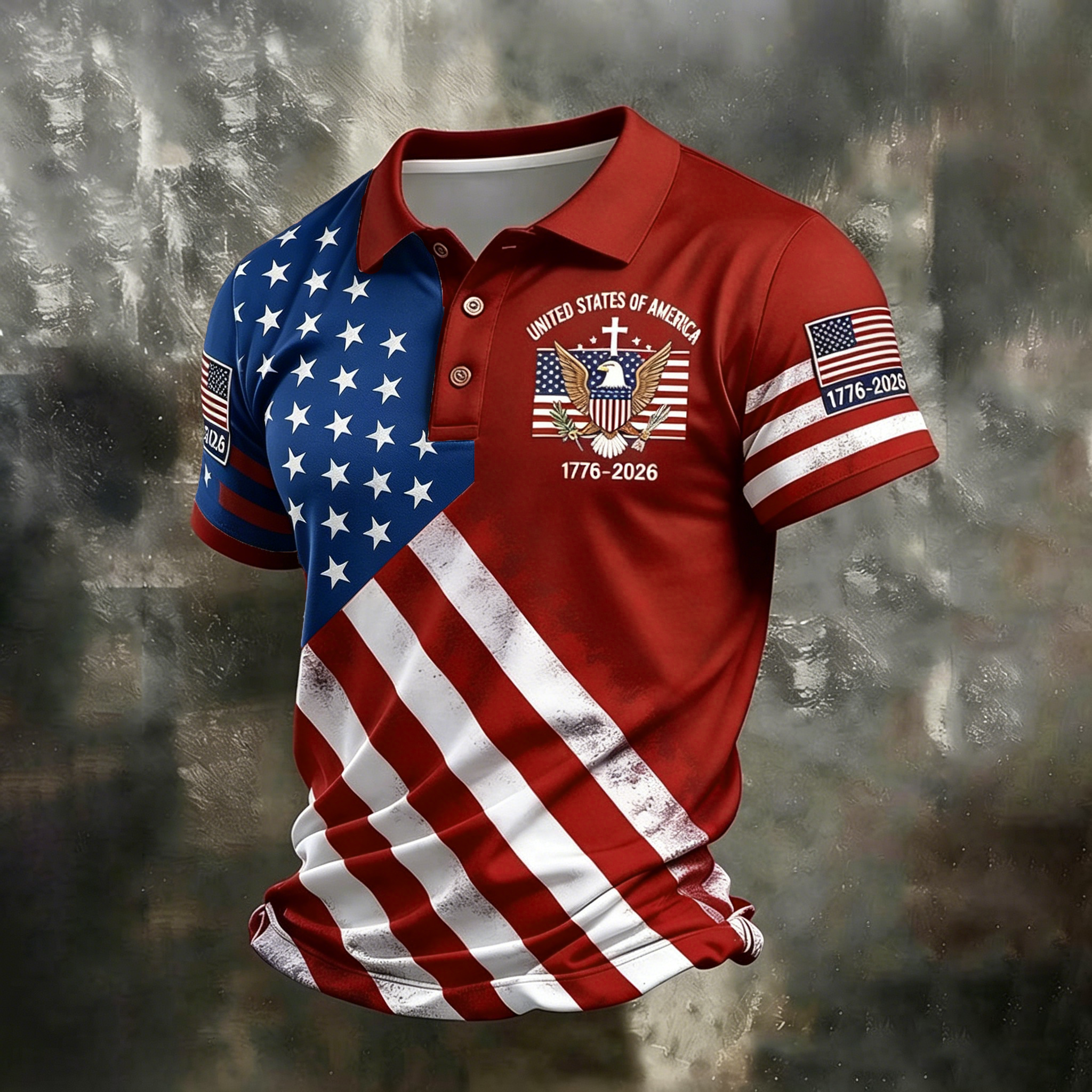 Men's United States Of America 1776-2026 Polo Shirt