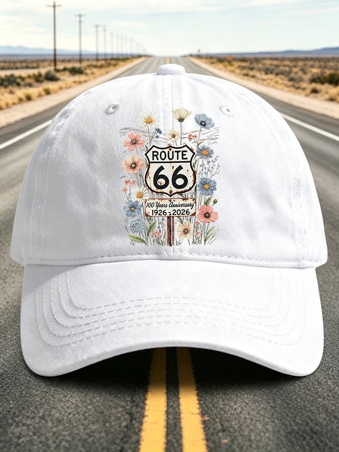 Unisex Vintage USA Road Trip Printed Hat