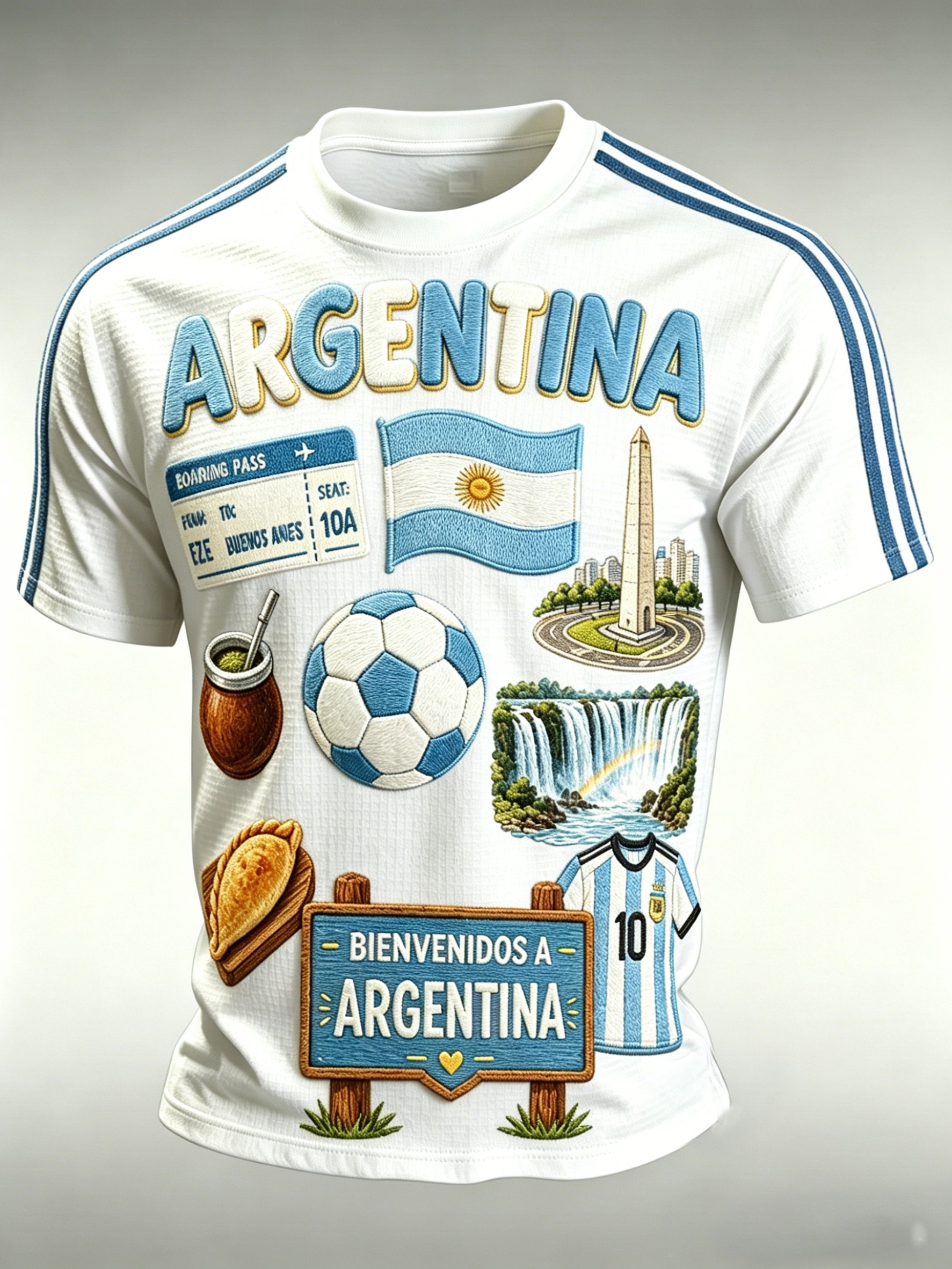 Men's 2026 Argentina Fan-Print Top