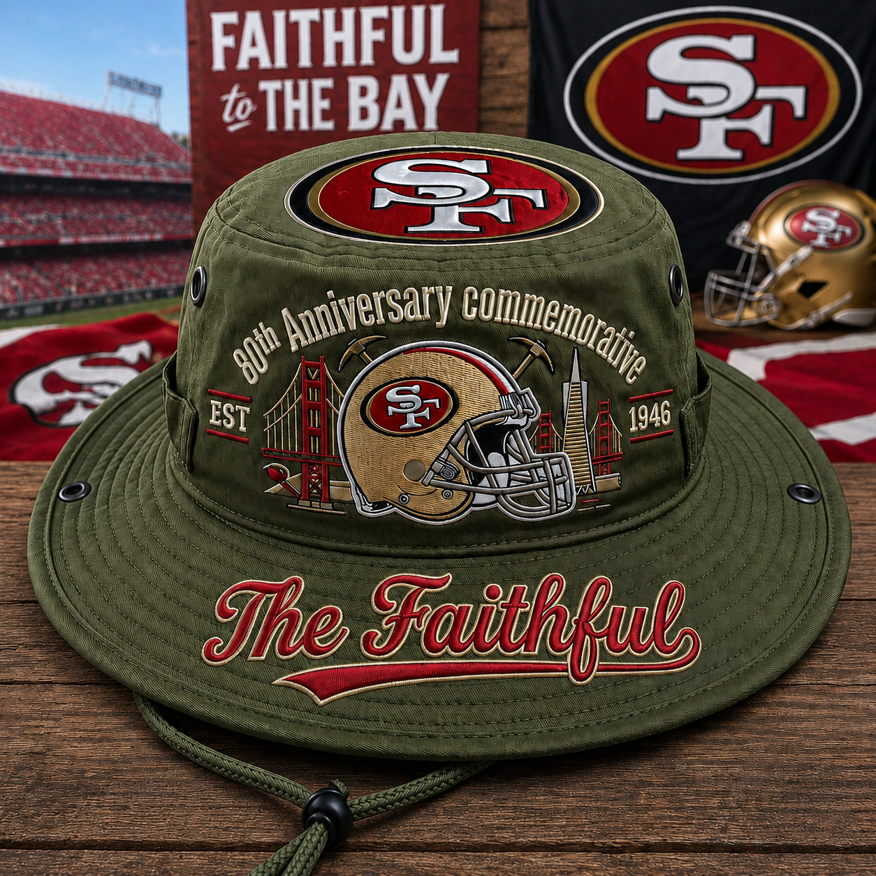 🇺🇸 Last Day Promo: 49% OFF🏈The Faithful 80th Anniversary Commemorative Boonie Hat