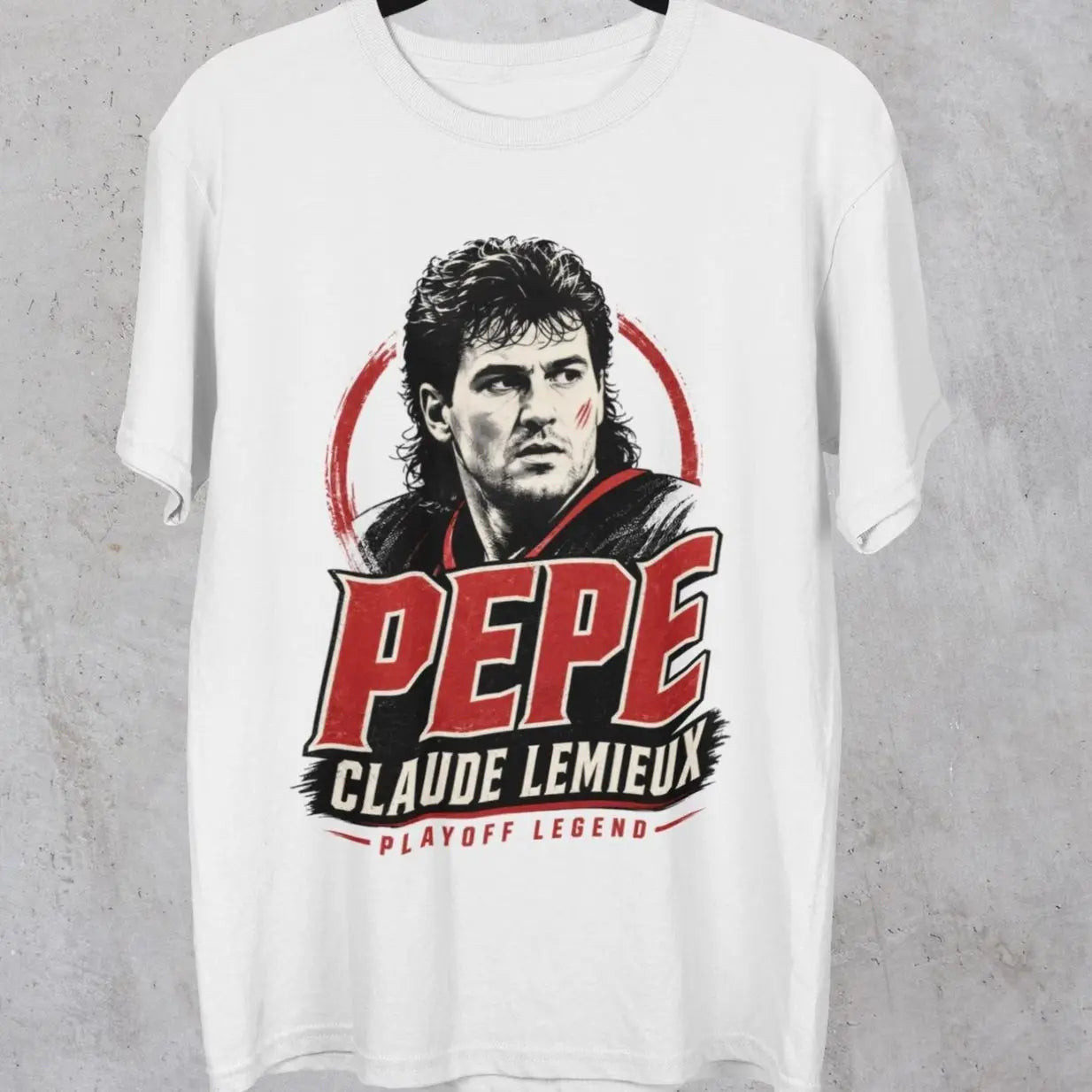 Claude Lemieux Playoff Legend Hockey Tee, Hockey Tribute Shirt