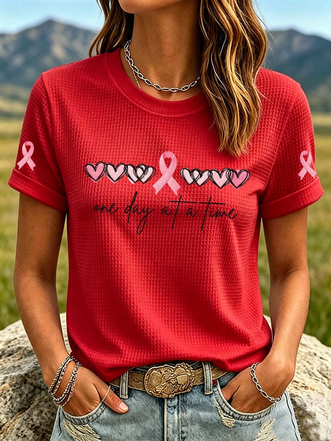 Women's Print Waffle T-shirt