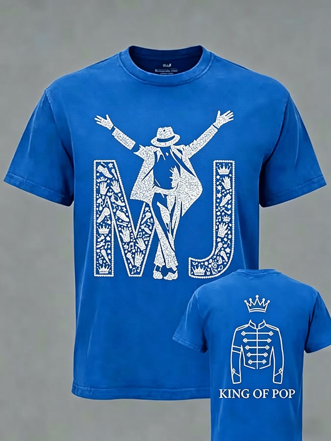 Men's Pop Music Inspired Printed Casual T-shirt