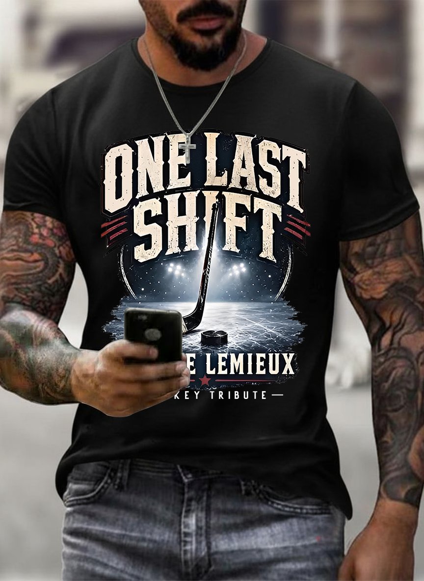 Men's One Last Shift Shirt, Hockey Tribute T-Shirt