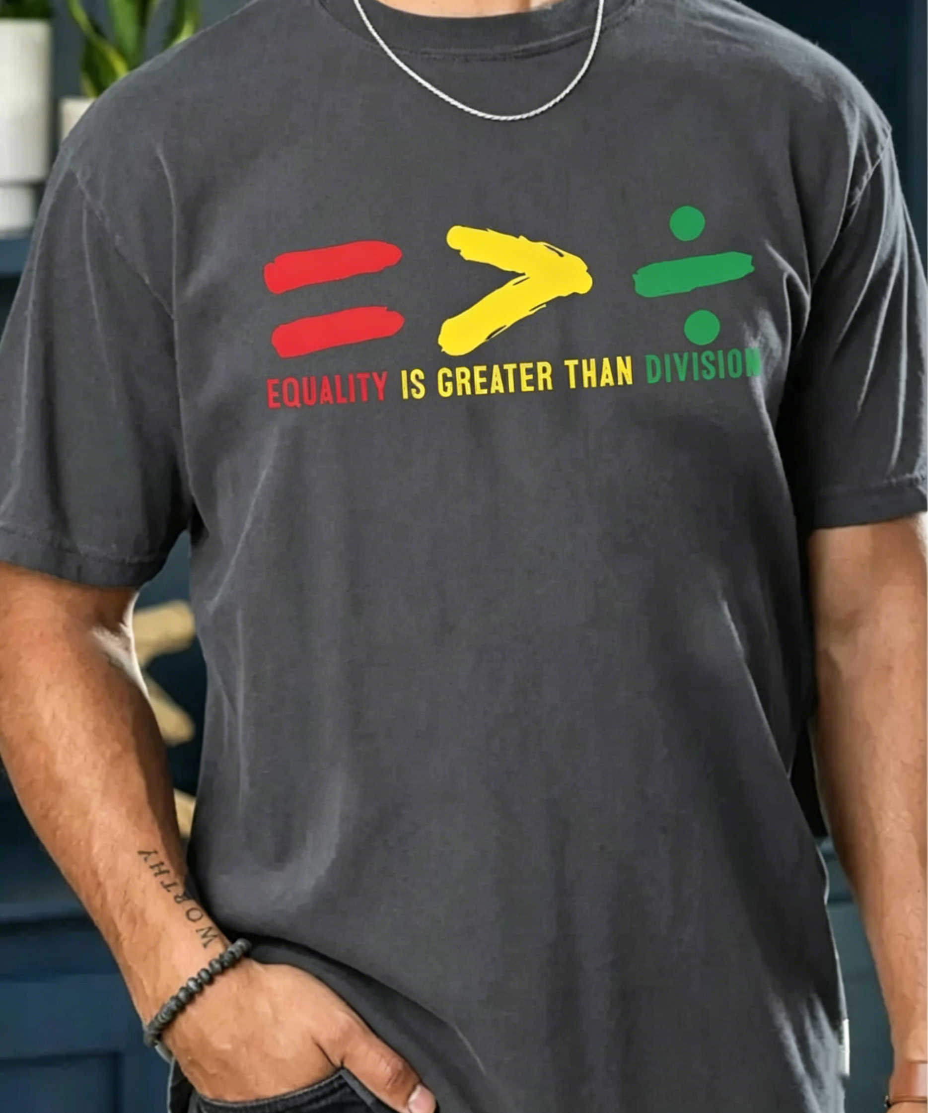 Men's lack History Month  Graphic T-Shirt