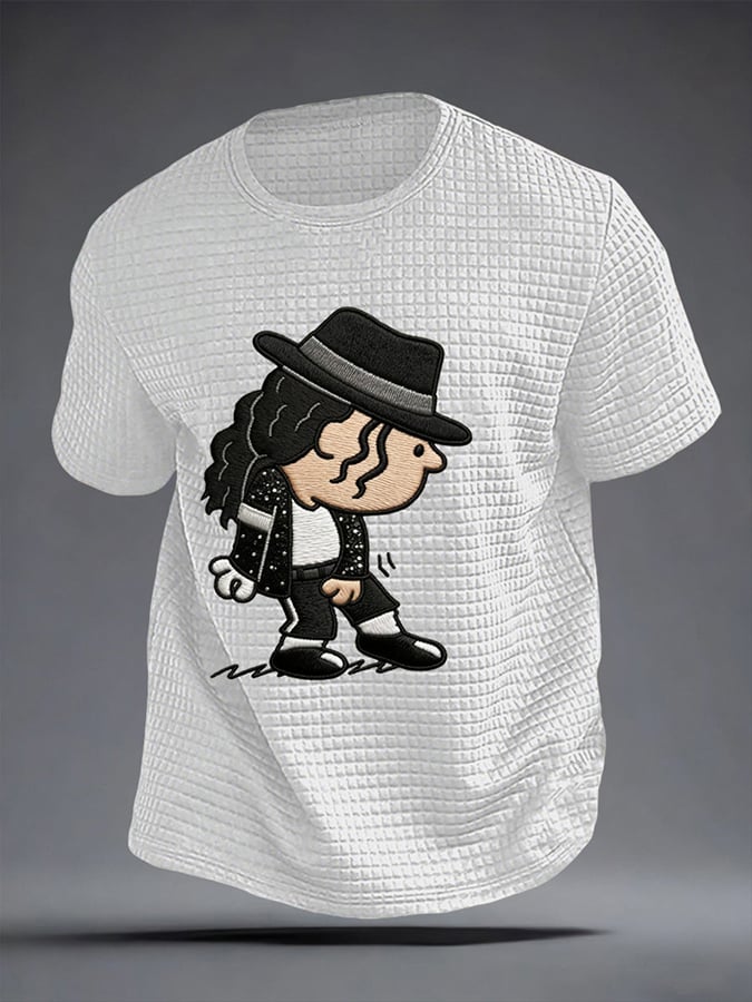 Men's Pop Music Inspired Printed Casual T-shirt