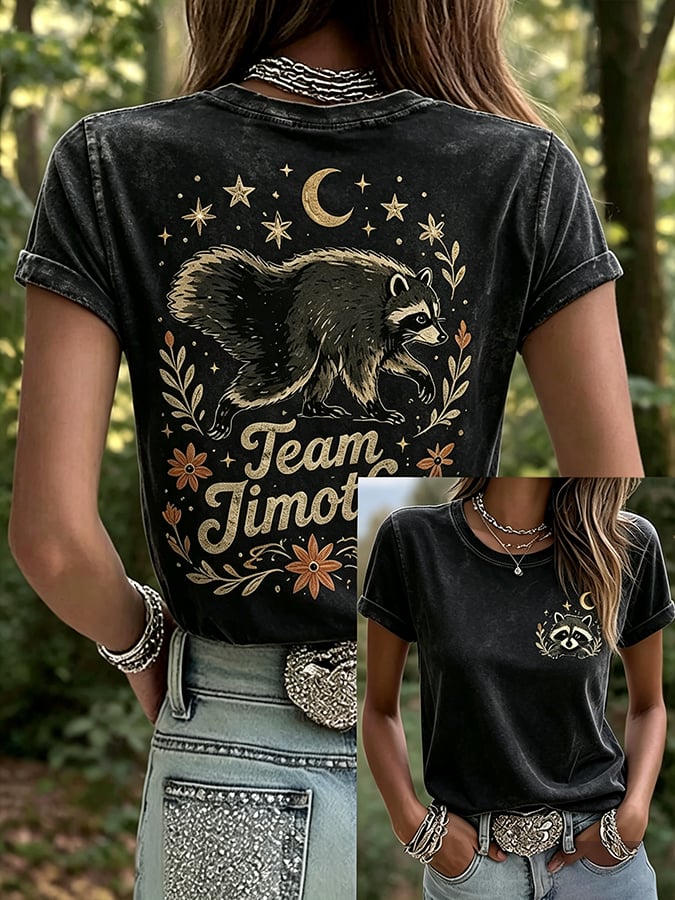 Hot Jimo Thief Printed Casual T-Shirt