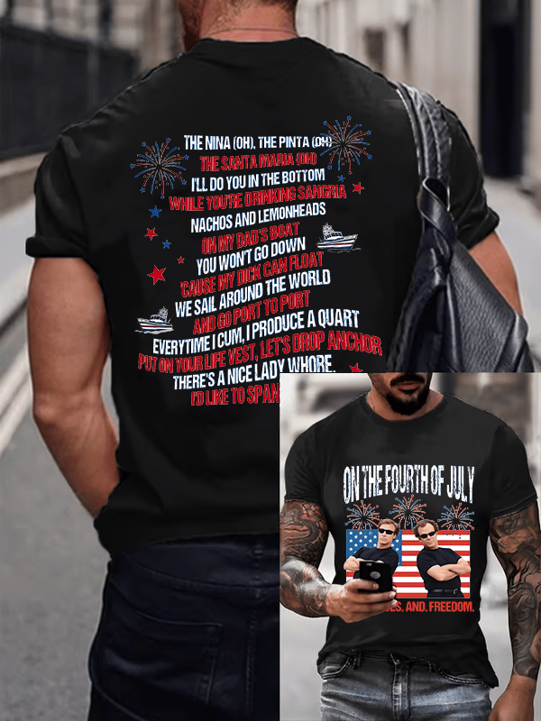Men's ON THE FOURTH OF JULY Print T-Shirt
