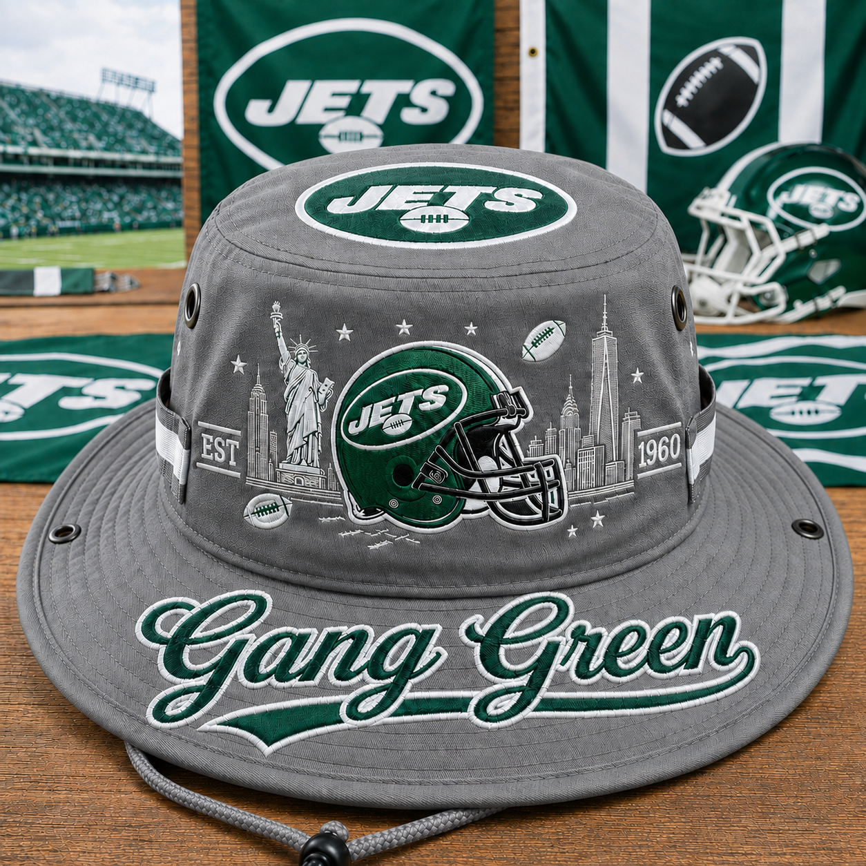 🇺🇸 Last Day Promo: 49% OFF✈️Gang Green Boonie Hat🏈