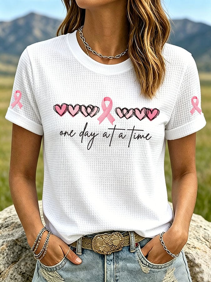Women's Print Waffle T-shirt