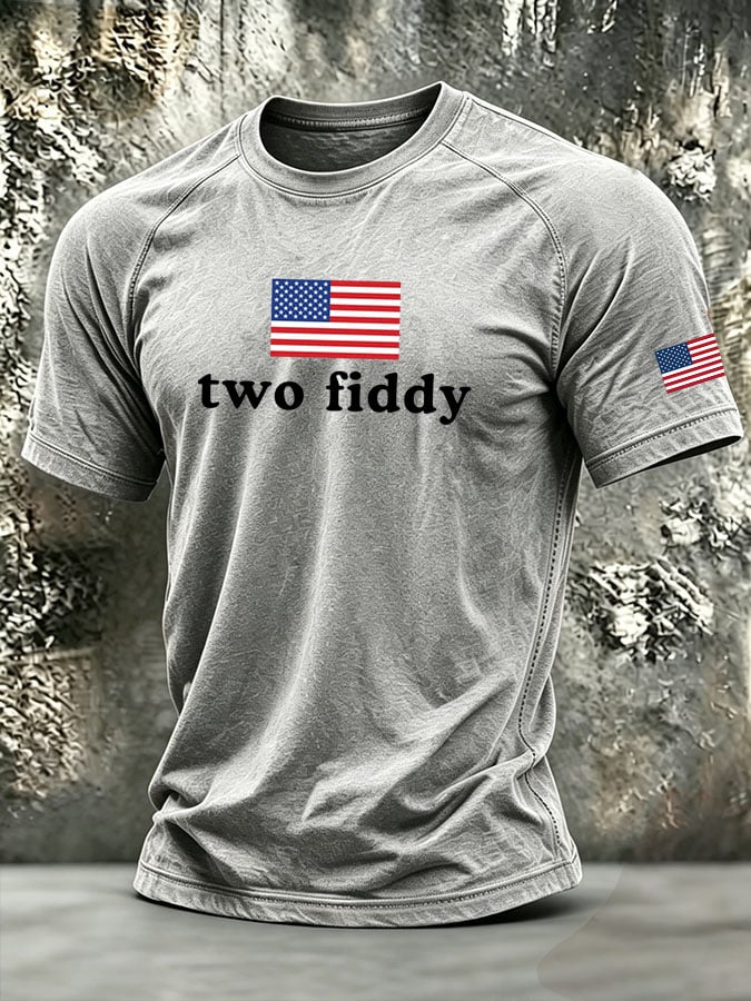 Men's Retro Print Short-Sleeve T-Shirt