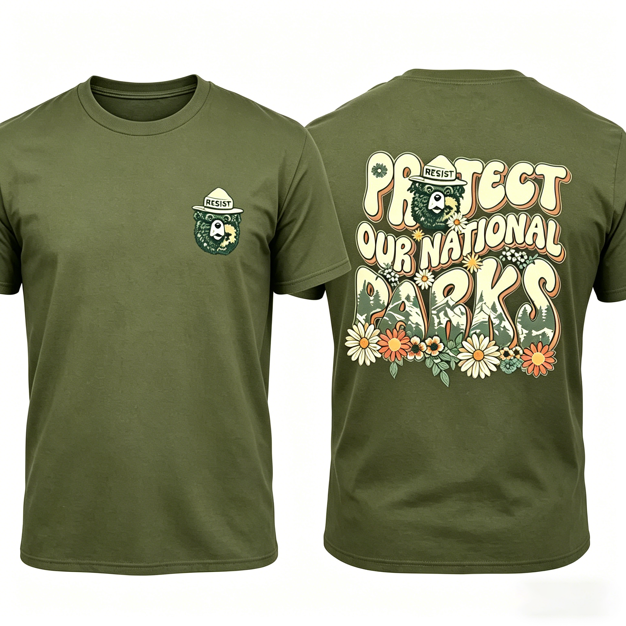Women's Protect our National Parks 2 Sides Comfort Colors Shirt