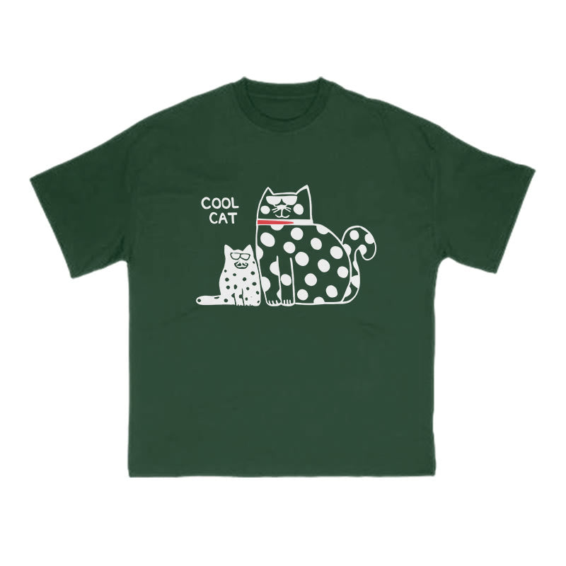 Cool Cat Print T-shirt