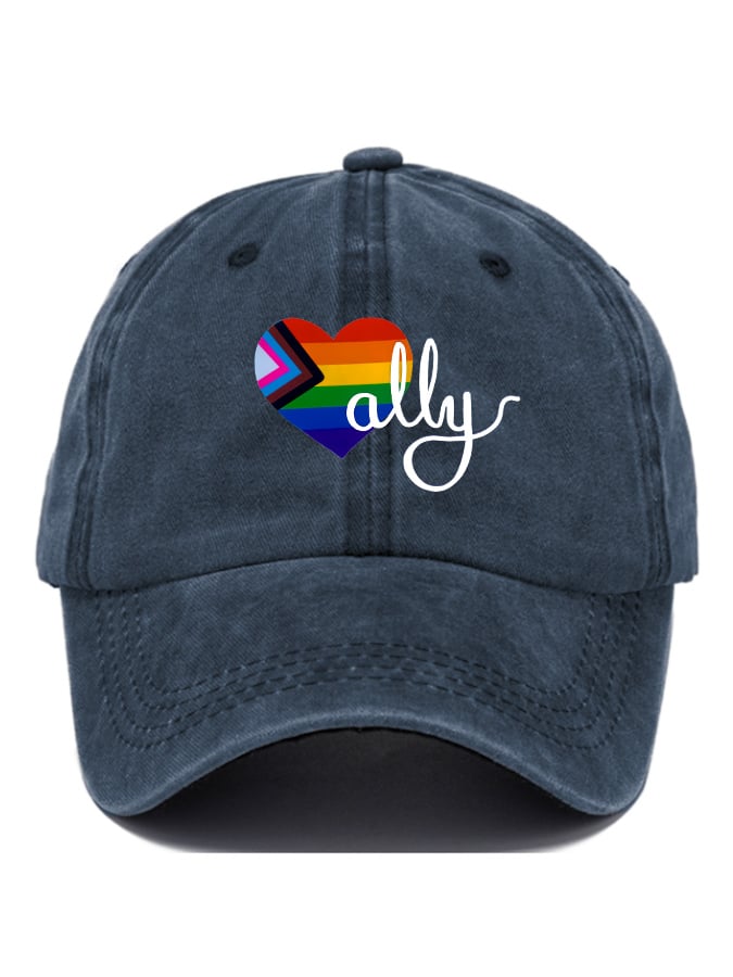 Proud Ally Print Baseball Cap