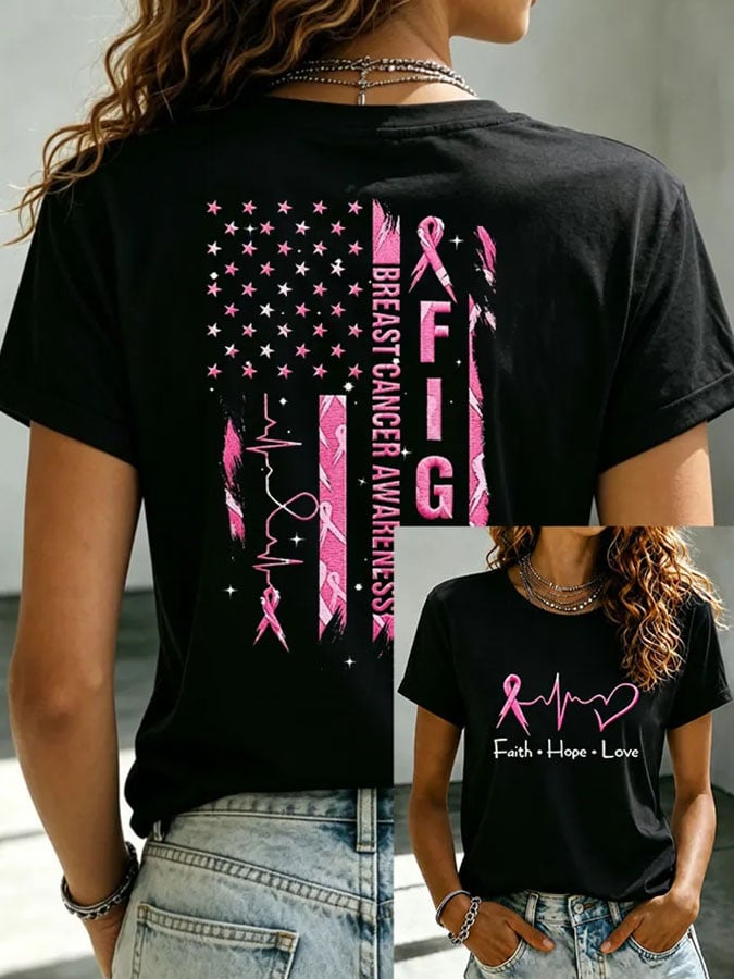 Women's Casual Print Short-Sleeve T-Shirt