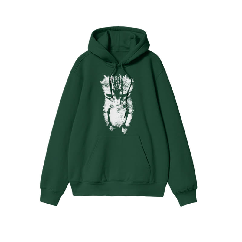 Funny Cat Meme Print Causal Hoodie