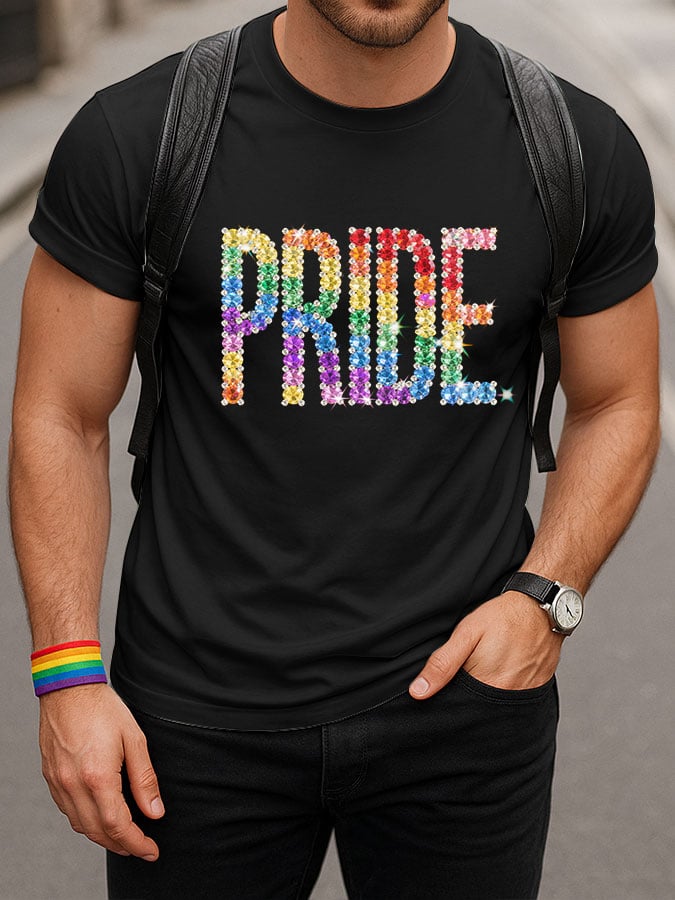 Men's Pride Month LGBTQ+ Printed Short Sleeve