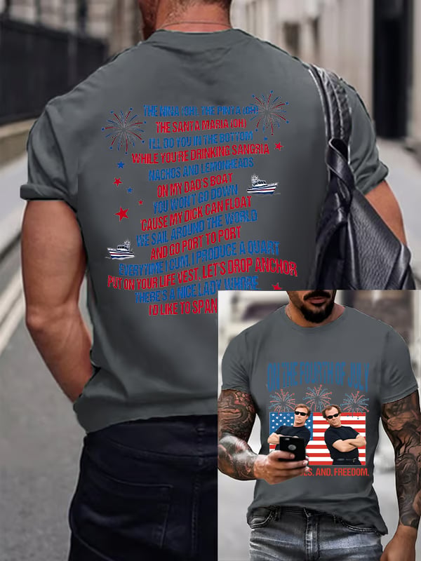 Men's ON THE FOURTH OF JULY Print T-Shirt