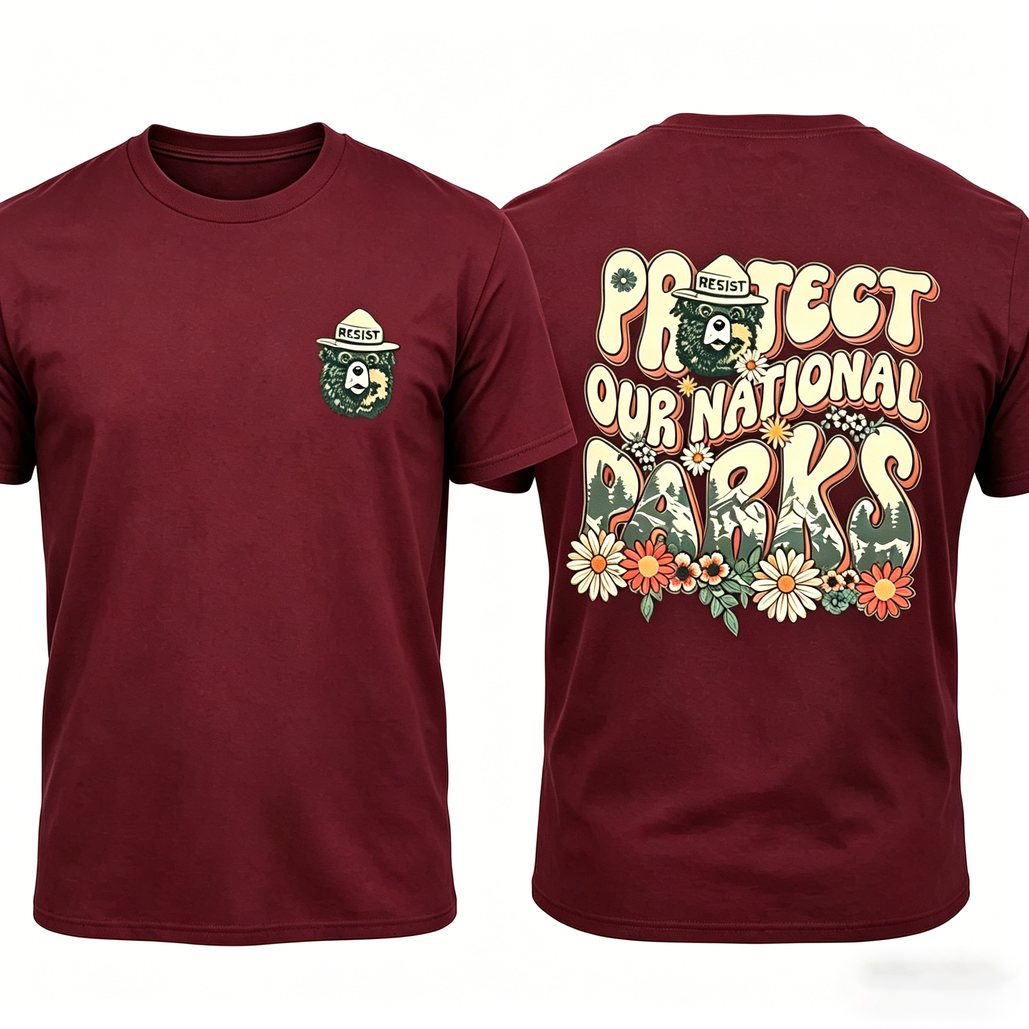 Women's Protect our National Parks 2 Sides Comfort Colors Shirt