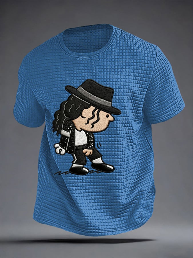 Men's Pop Music Inspired Printed Casual T-shirt