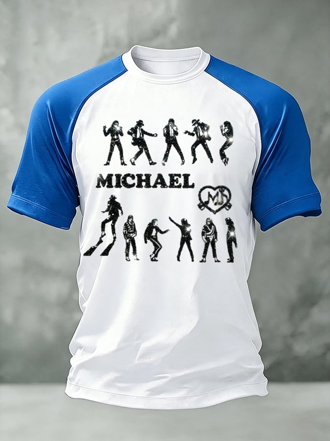Men's Pop Music Inspired Printed Casual T-shirt
