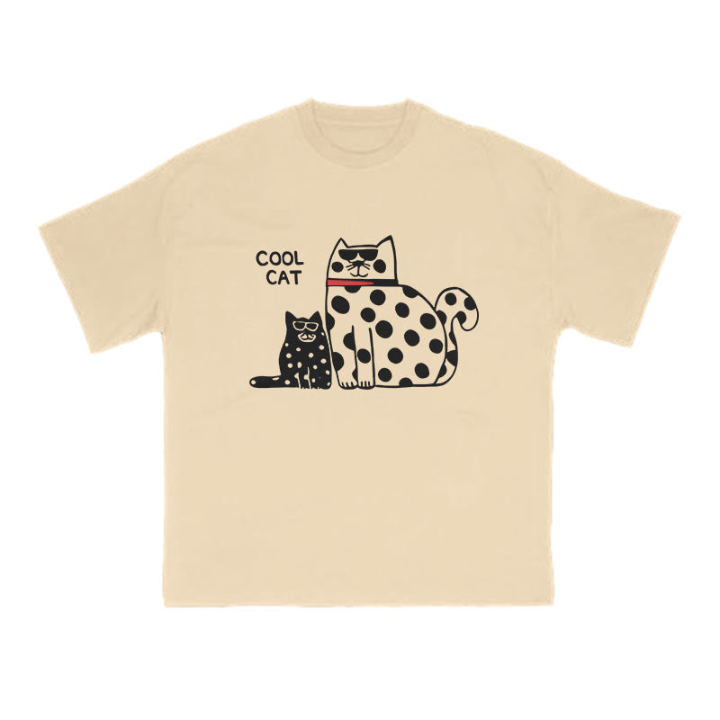 Cool Cat Print T-shirt