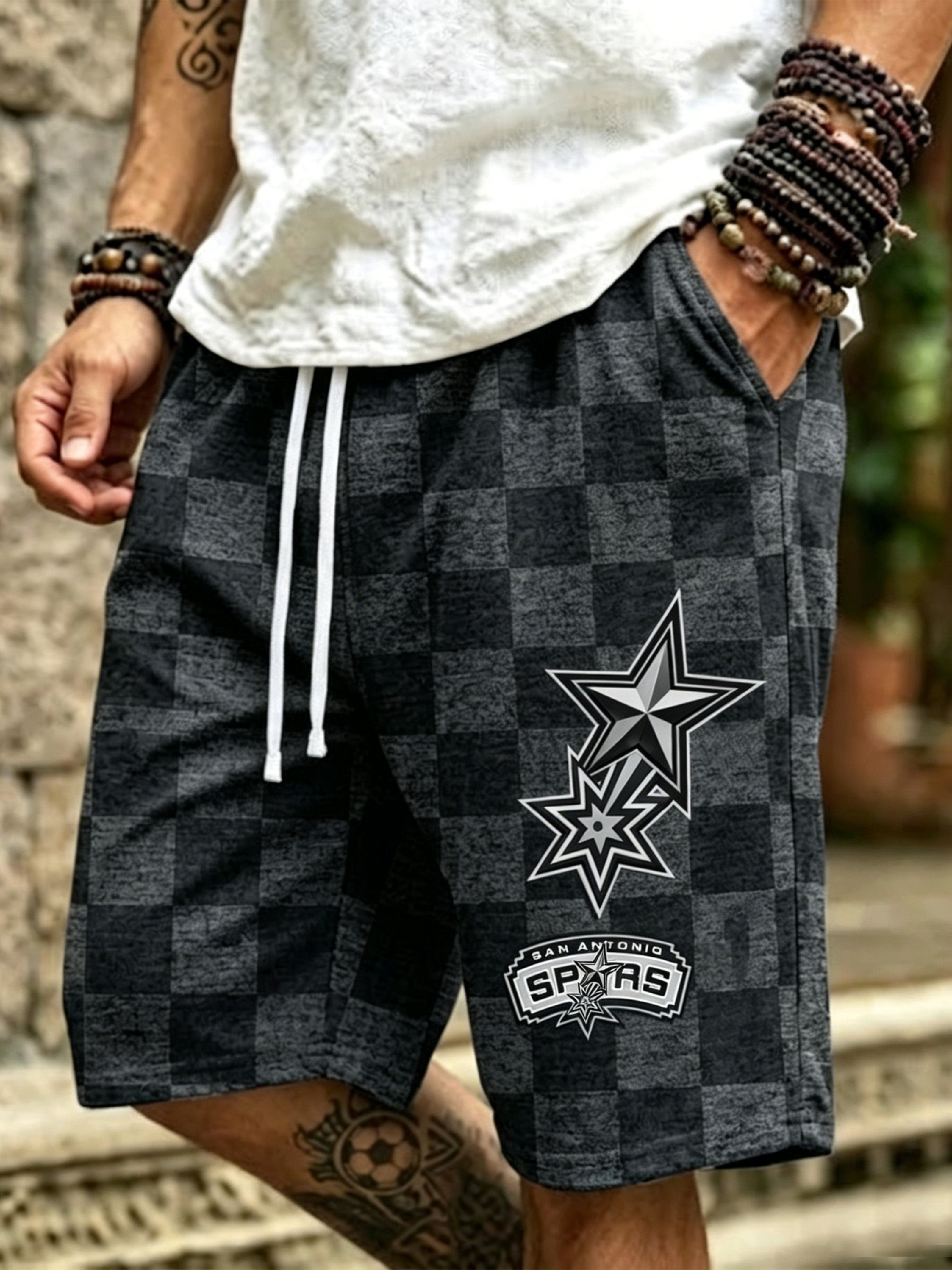 Men's Basketball Lovers Print Casual Cargo Pants