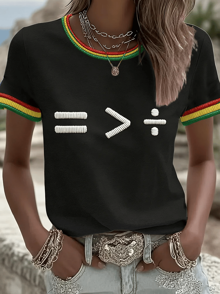 Retro Juneteeth Black History Pride Print T-Shirt
